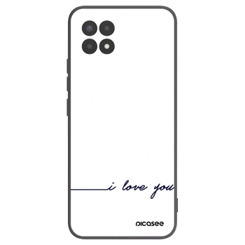 Picasee silikonový černý obal pro Realme 8i - Miluji tě