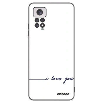 Picasee silikonový černý obal pro Xiaomi Redmi Note 11 - Miluji tě