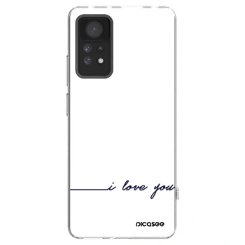 Picasee silikonový průhledný obal pro Xiaomi Redmi Note 11 Pro - Miluji tě