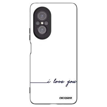 Picasee silikonový černý obal pro Huawei Nova 9 SE - Miluji tě