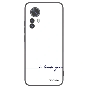 Picasee silikonový černý obal pro Xiaomi 12 Pro - Miluji tě