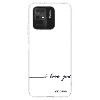 Picasee silikonový průhledný obal pro Xiaomi Redmi 10C - Miluji tě
