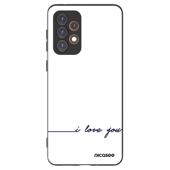 Picasee silikonový černý obal pro Samsung Galaxy A33 5G A336 - Miluji tě