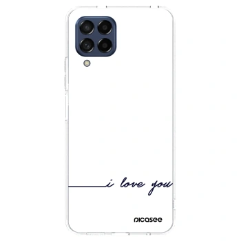 Picasee silikonový průhledný obal pro Samsung Galaxy M53 5G - Miluji tě