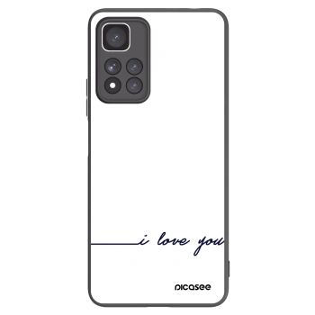 Picasee silikonový černý obal pro Xiaomi Redmi Note 11 Pro+ 5G - Miluji tě