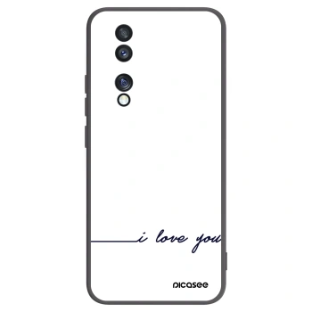 Picasee silikonový černý obal pro Honor 70 - Miluji tě