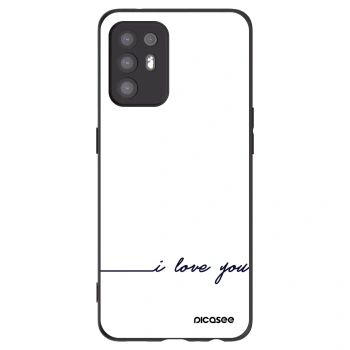 Picasee silikonový černý obal pro OPPO A94 5G - Miluji tě