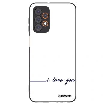 Picasee silikonový černý obal pro Samsung Galaxy A23 A236B 5G - Miluji tě