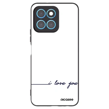 Picasee silikonový černý obal pro Honor X6 - Miluji tě