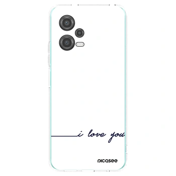 Picasee silikonový průhledný obal pro Xiaomi Poco X5 - Miluji tě