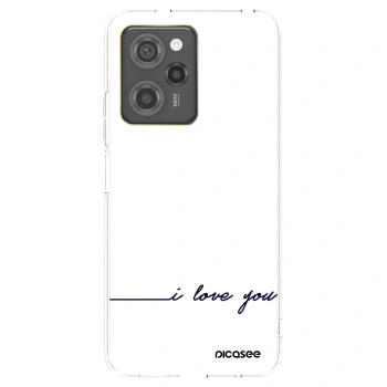 Picasee silikonový černý obal pro Xiaomi Poco X5 Pro - Miluji tě