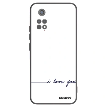 Picasee silikonový černý obal pro Xiaomi Redmi Note 11S 5G - Miluji tě