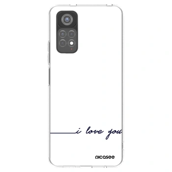 Picasee silikonový průhledný obal pro Xiaomi Redmi Note 11S 5G - Miluji tě