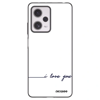 Picasee silikonový černý obal pro Xiaomi Redmi Note 12 Pro+ 5G - Miluji tě