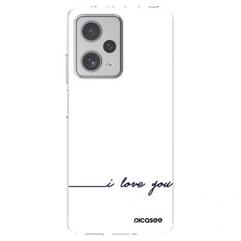 Picasee silikonový průhledný obal pro Xiaomi Redmi Note 12 Pro+ 5G - Miluji tě