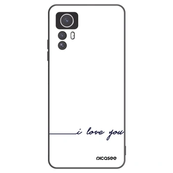 Picasee silikonový černý obal pro Xiaomi Redmi Note 12S - Miluji tě