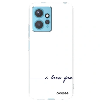 Picasee silikonový průhledný obal pro Xiaomi Redmi Note 12 4G - Miluji tě