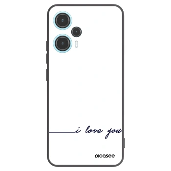 Picasee silikonový černý obal pro Xiaomi Poco F5 - Miluji tě