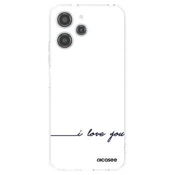 Picasee silikonový průhledný obal pro Xiaomi Redmi 12 4G - Miluji tě