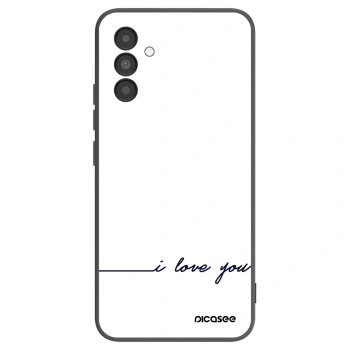 Picasee silikonový černý obal pro Samsung Galaxy A04s A047F - Miluji tě