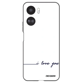 Picasee silikonový černý obal pro Honor 90 Lite 5G - Miluji tě