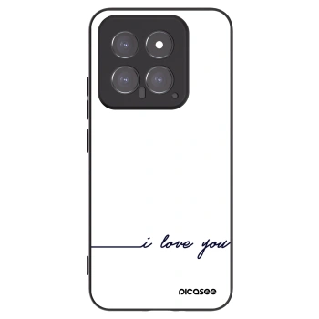 Picasee silikonový černý obal pro Xiaomi 14 - Miluji tě