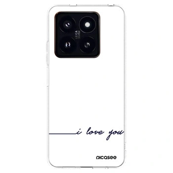 Picasee silikonový průhledný obal pro Xiaomi 14 Pro - Miluji tě