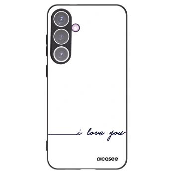 Picasee silikonový černý obal pro Samsung Galaxy S24+ S926B 5G - Miluji tě