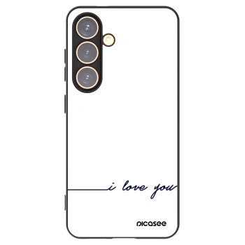 Picasee silikonový černý obal pro Samsung Galaxy S24 S921B 5G - Miluji tě