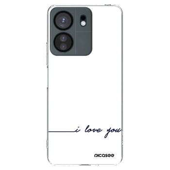 Picasee silikonový průhledný obal pro Xiaomi Redmi 13C 4G - Miluji tě