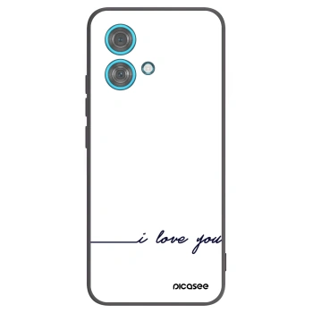Picasee silikonový černý obal pro Motorola Edge 40 Neo - Miluji tě