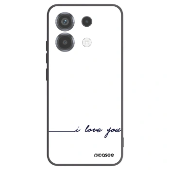 Picasee silikonový černý obal pro Xiaomi Poco X6 - Miluji tě