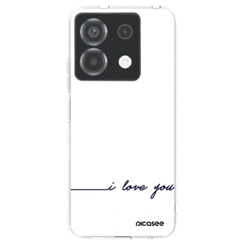 Picasee silikonový průhledný obal pro Xiaomi Poco X6 - Miluji tě