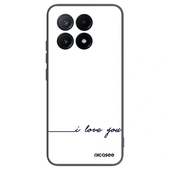 Picasee silikonový černý obal pro Xiaomi Poco X6 Pro - Miluji tě