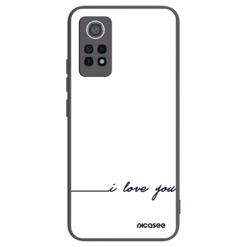 Picasee silikonový černý obal pro Xiaomi Redmi Note 12 Pro 4G - Miluji tě