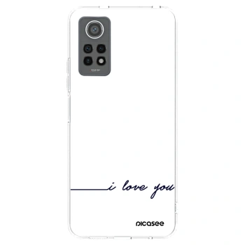 Picasee silikonový průhledný obal pro Xiaomi Redmi Note 12 Pro 4G - Miluji tě