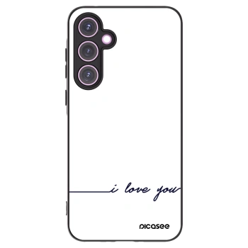 Picasee silikonový černý obal pro Samsung Galaxy A35 5G A356B - Miluji tě