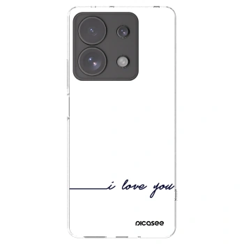 Picasee silikonový průhledný obal pro Xiaomi Redmi Note 13 Pro 4G - Miluji tě