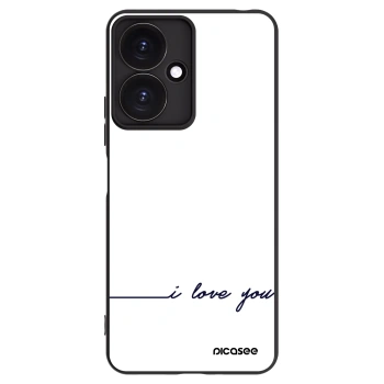 Picasee silikonový černý obal pro Xiaomi Redmi 13C 5G - Miluji tě