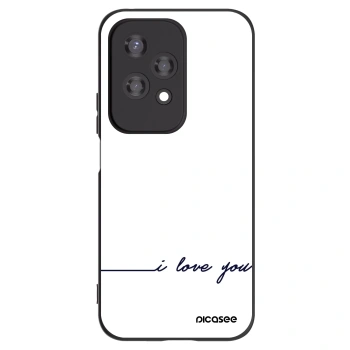 Picasee silikonový černý obal pro Honor 200 Lite - Miluji tě