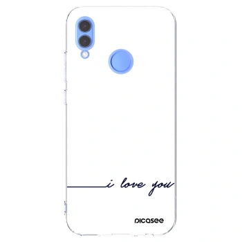 Picasee silikonový průhledný obal pro Huawei P Smart 2019 - Miluji tě