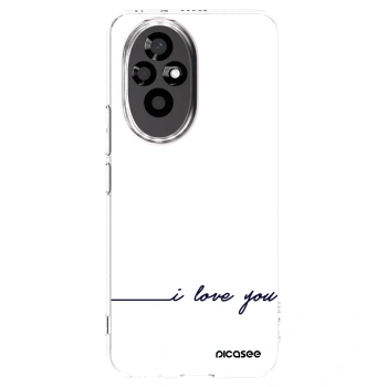 Picasee silikonový průhledný obal pro Honor 200 Pro 5G - Miluji tě