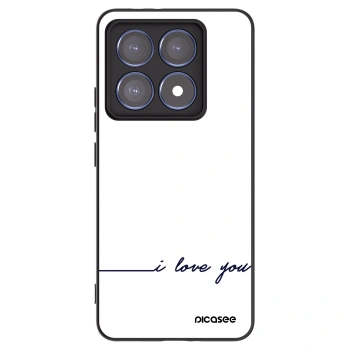 Picasee silikonový černý obal pro Xiaomi 14T Pro - Miluji tě