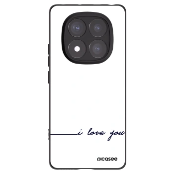 Picasee silikonový černý obal pro Xiaomi Redmi Note 14 Pro 5G - Miluji tě