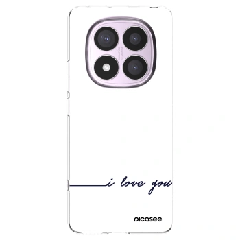 Picasee silikonový průhledný obal pro Xiaomi Redmi Note 14 Pro 5G - Miluji tě