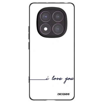 Picasee silikonový černý obal pro Xiaomi Redmi Note 14 Pro 4G - Miluji tě
