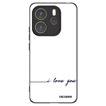 Picasee silikonový černý obal pro Xiaomi Redmi Note 14 4G - Miluji tě