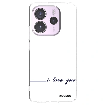 Picasee silikonový průhledný obal pro Xiaomi Redmi Note 14 4G - Miluji tě