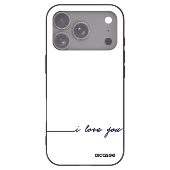 Picasee silikonový černý obal pro Apple iPhone 17 Pro - Miluji tě