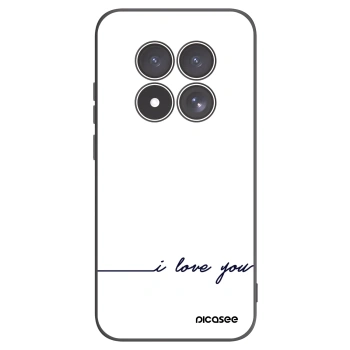 Picasee silikonový černý obal pro Xiaomi Redmi Note 15 Pro 4G - Miluji tě